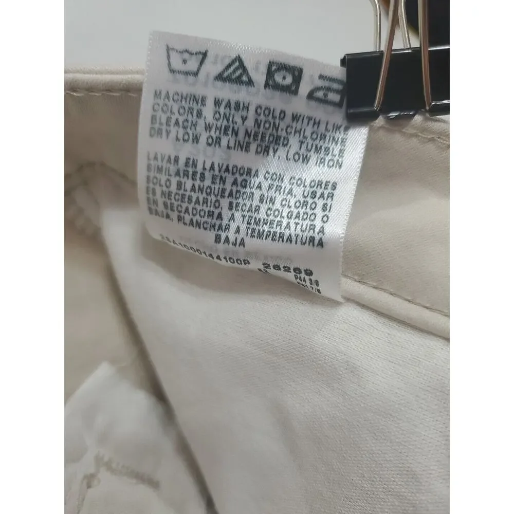 Lee Chino Pants‎ Relax Fit Women 12 Straight Leg Mid Rise Workwear Beige Khaki